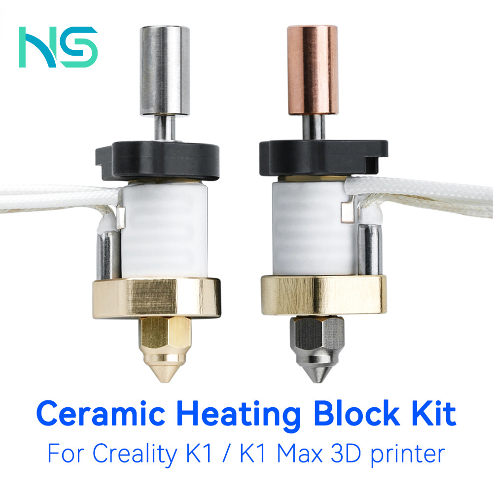 High Flow Ceramic Hotend - Creality K1-Kit de bloques de calentamiento