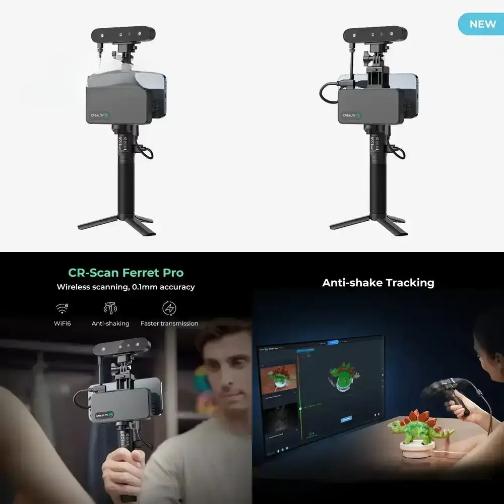 Handheld 3D Scanner High Precision - Escáner 3D profesional para equipos de