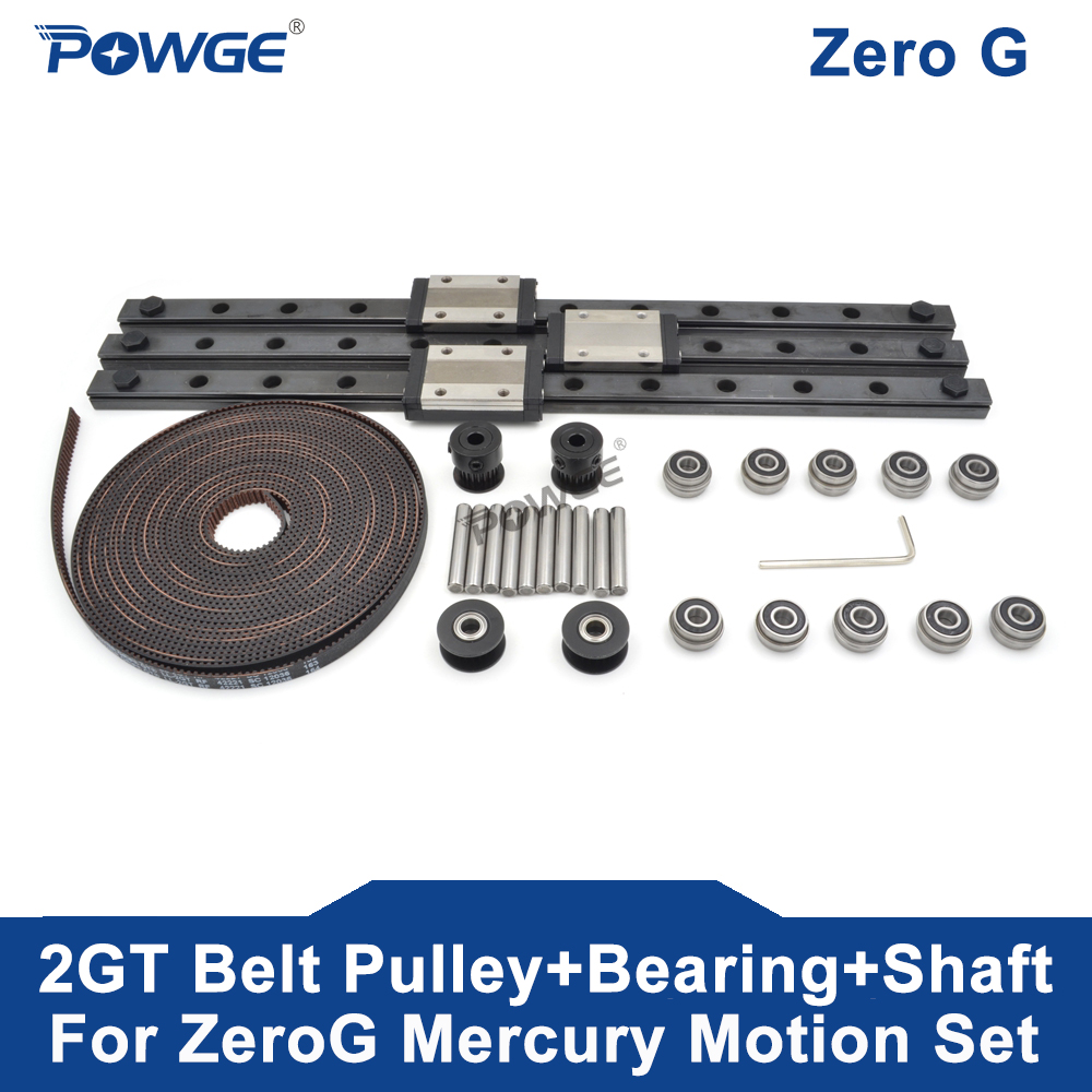 Linear Rail Mgn12H Set - POWGE ZeroG-rodamiento de polea de dientes,
