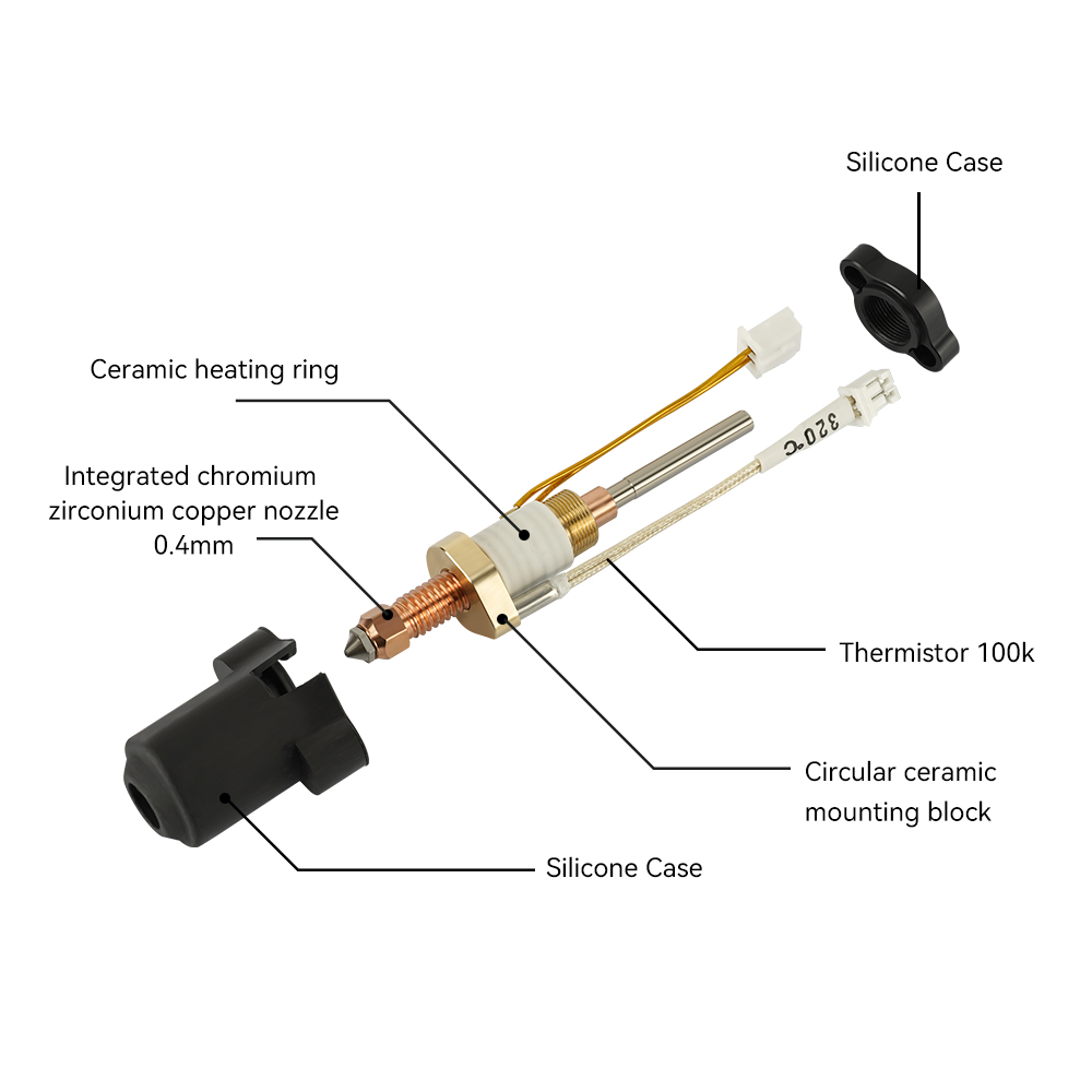 Kit de Bloque de Calentamiento - High Flow Ceramic Hotend reseña y precio