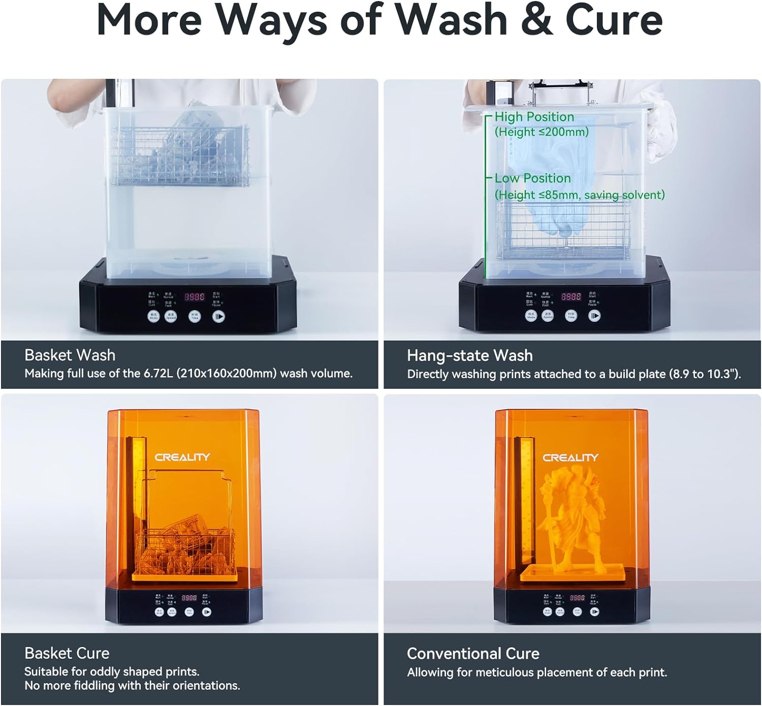 CREALITY UW-03 Máquina de Lava - Large Resin Wash And Cure Station reseña y precio