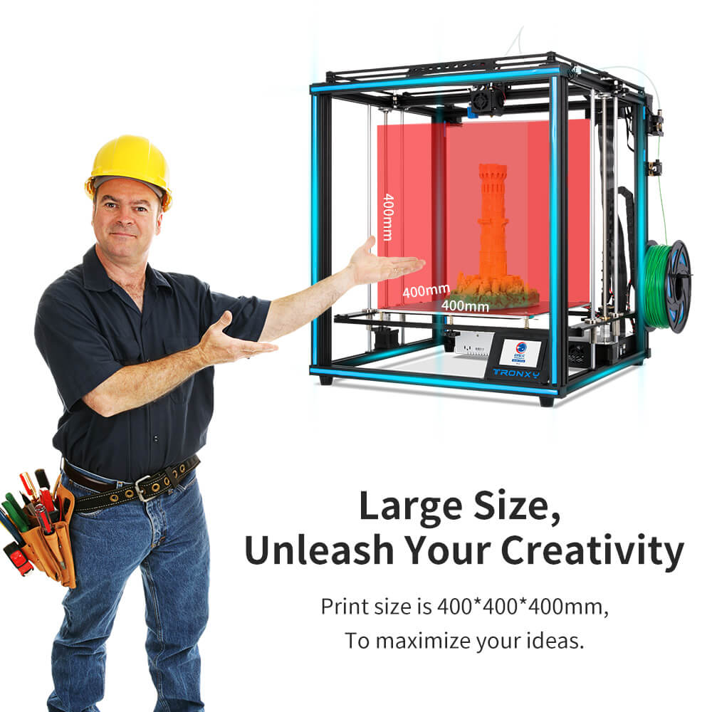 Tronxy-impresora 3D X5SA, tama - Corexy 3D Printer Kit reseña y precio