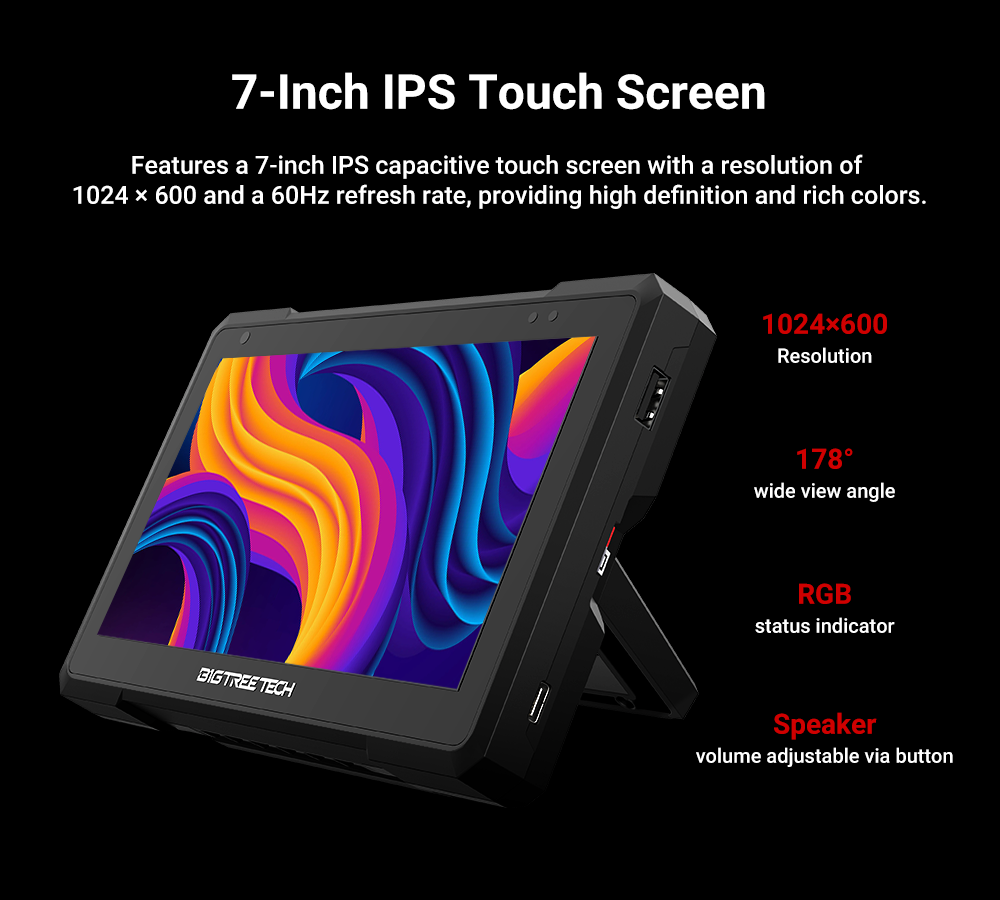 BIGTREETECH Pad 7 pantalla tác - Klipper Pad 7 Inch reseña y precio